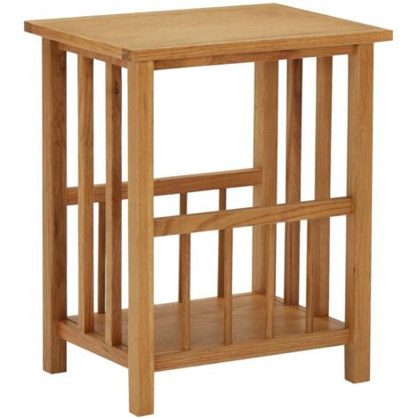 Zeitungstisch 45x35x55 cm Eiche Massivholz