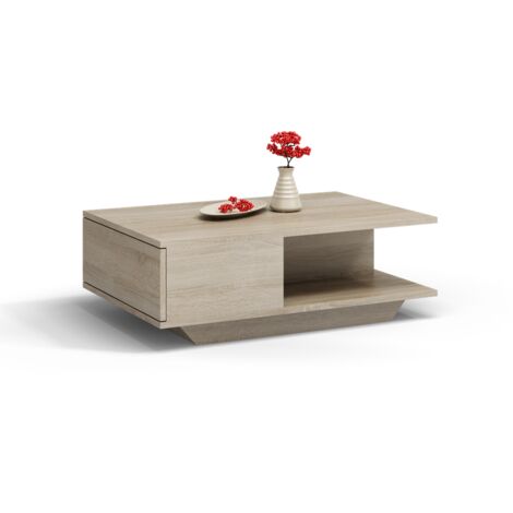 ZEKE  Contemporary coffee table 90x60x42 lounge/living room/office + storage niche  Modern Scandinavian style table  Side table