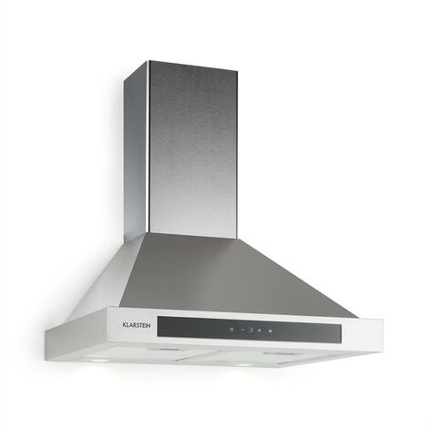 Zelda Extractor Hood Stainless Steel Ventilator 60cm Wall Mounting 620 m³/h Touch Timer