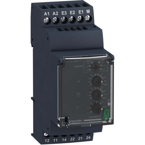 Zelio Control RM35 - relais sur/sous-intensité - 1,5 à 15A - 2OF - 24V-240Vca/cc