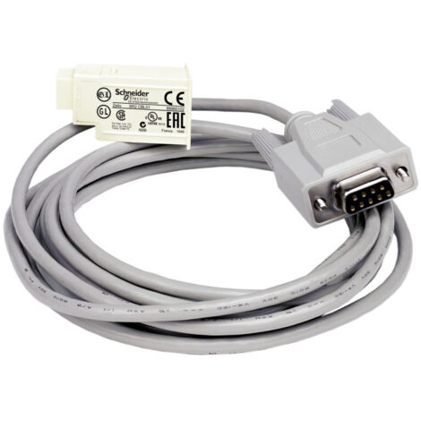 Zelio Logic - cordon de raccordement SUB-D 9 broches PC - 3m (SR2CBL01)
