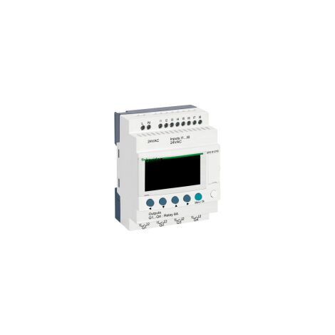 Zelio Logic - relais intelligent compact - 12 E/S 24Vca - horloge - affichage - SR2B121B