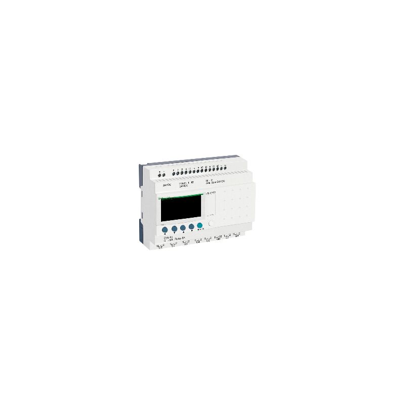 Schneider Electric - Zelio Logic - relais intelligent compact - 20 e/s 24Vcc - horloge - affichage - SR2B201BD