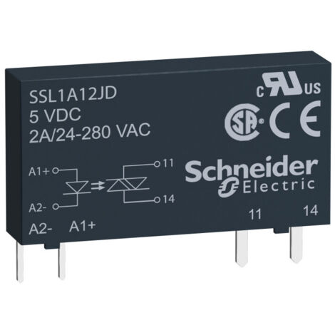 Zelio Relay - relais statique - circuit 15 à 30 V CC - sortie aléatoire (SSL1A12BDR)