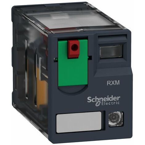Zelio Relay RXM - relais miniat - embroch - test+DEL - 4OF bas niv - 3A - 230VAC
