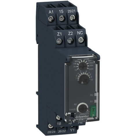 Zelio Time RE22 - relais tempo - 2OF - H Hw - 1s à 300h - 24V à 240VACDC (RE22R2HMR)