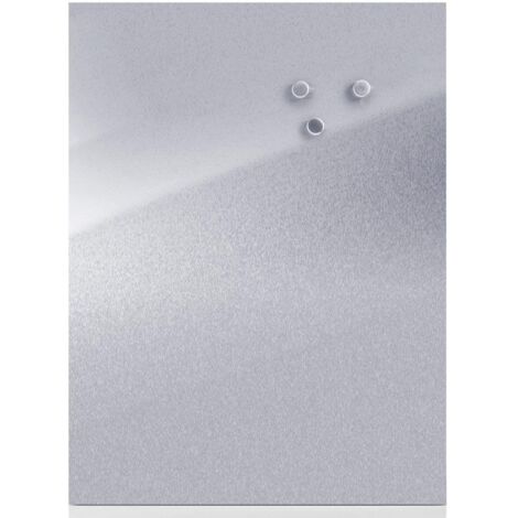 Zeller 11120 Bacheca Magnetica, Stainless Steel, Argento, 60x40x1.4 cm