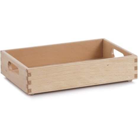 Zeller 13305 Scatola Multiuso, Legno, Beige, 30x20x7 cm