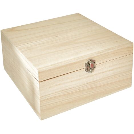 Zeller 15126 Scatola Portaoggetti, Legno, Beige, 23x23x10.5 cm