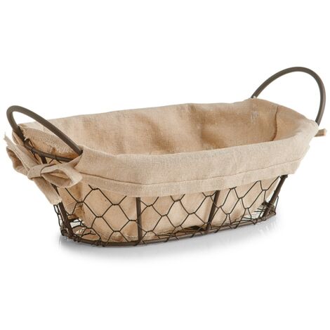Zeller 18090 cestino per pane Country Style con manici