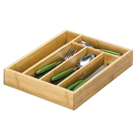 Zeller 25269 Besteckkasten, Bamboo / 34 x 26 x 5