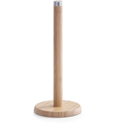 ZELLER, Küchentuchständer, Bamboo / Edelstahl ø 14 x 32 cm