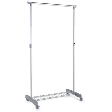 Zeller Porte-vêtements moderne à roulettes hauteur réglable