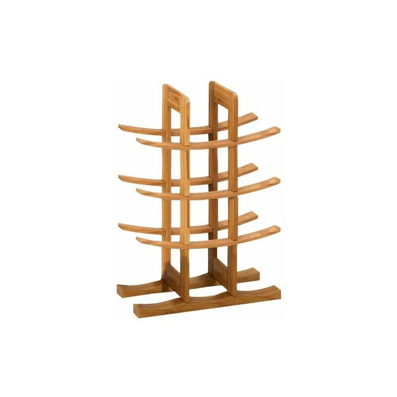 Zeller - Present 13580 Tabletop wine rack 9bottle(s) Bamboo Wood