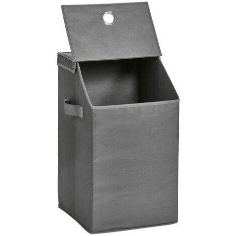 ZELLER PRESENT Wäschesammler Polyester 34x34x60cm anthrazit (102354)