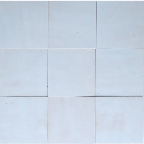 Zellige blanc fès 10x10 cm - 100 pcs - Blanc