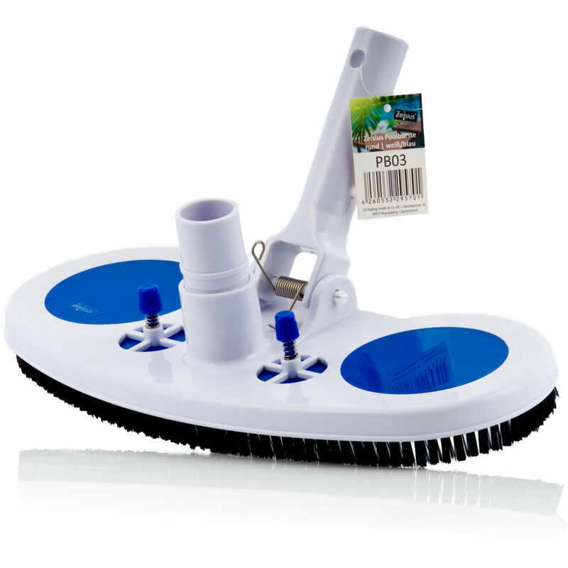 Cepillo De Piscina Con Válvulas De Presión Limpiafondos Para Manguera Ø 32 / 38 Mm - Zelsius