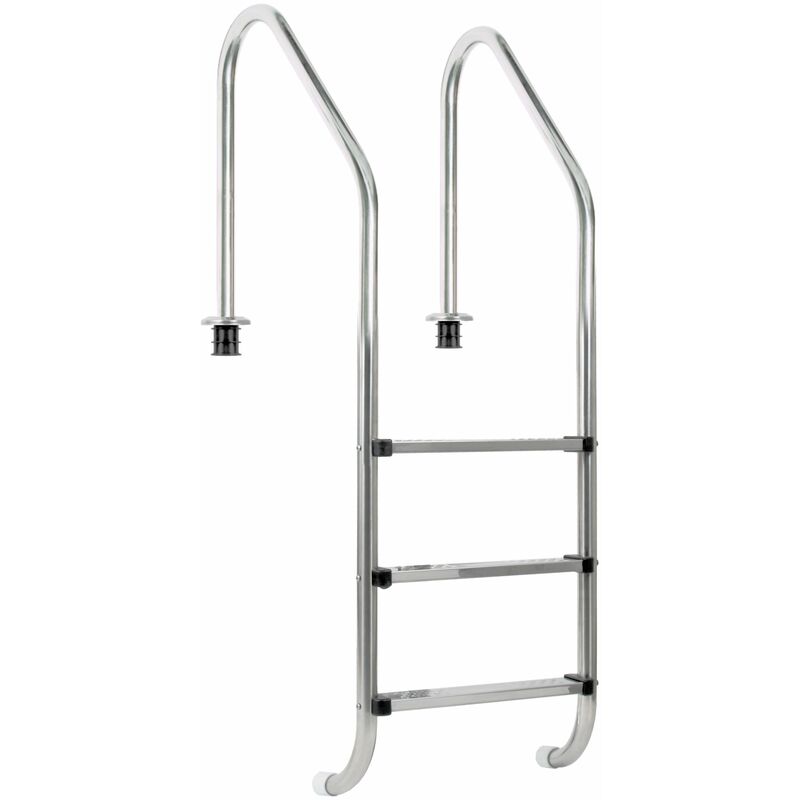 Escalera Para Piscina De Acero Inoxidable Con 3 Peldaños 50 X 62 X 157 Cm - Zelsius