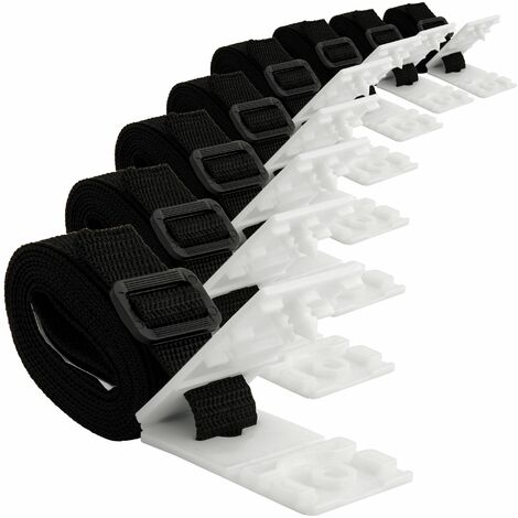Zelsius Juego de 8 correas de sujeciÃ³n para carretes de piscina con clips de fijaciÃ³n