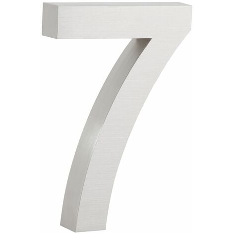 Zelsius NÃºmero de casa 7 de acero inoxidable