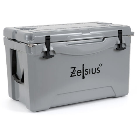 Zelsius nevera portátil gris 50 litros Cooling Box ideal para coche y camping
