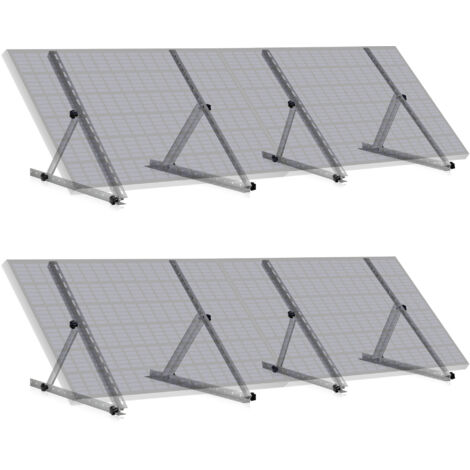 Zelsius Set universale di supporti, modulo solare, angolo regolabile 0 a 90°  Barra supporto 71 cm
