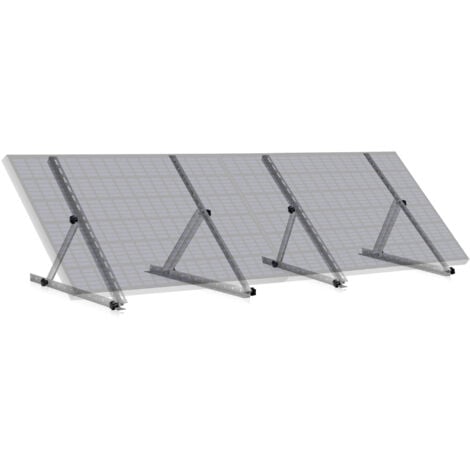 Zelsius Set universale, supporti di modulo solare, angolo regolabile 0 a 90°  Barra supporto 71 cm