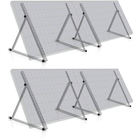Zelsius Set universale, supporto pannelli solari, angolo regolabile 0 a 90°  Barra supporto 104 cm