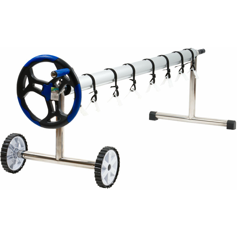 Sistema Enrollable Móvil De Acero Inoxidable Para Lonas De Piscina De 300 - 570 Cm - Zelsius