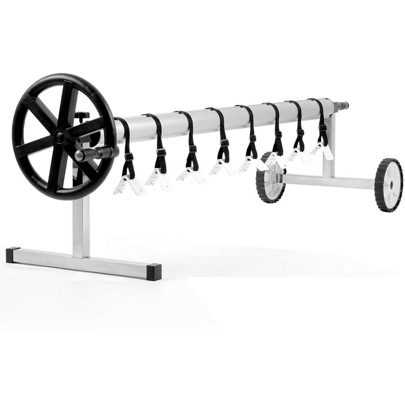 Zelsius Sistema Enrollable Móvil De Acero Inoxidable, Para Lonas Solares Y De Piscina