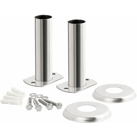 Zelsius Supporto per scala da piscina in acciaio inox Ø 40 mm Set di flange per scala da piscina