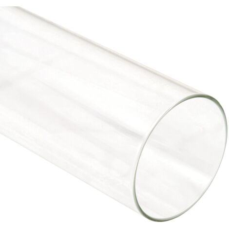 Zelsius Tube en verre résistant au feu Ø 10 x (H) 125,5 cm Verre de rechange, cylindre en verre