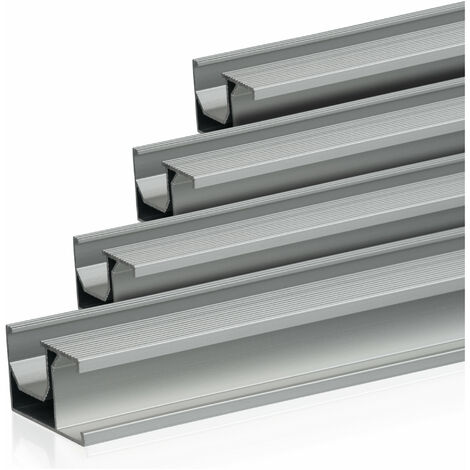Zelsius Universal Aluminium Montageschiene 150 cm für Solarmodule, Befestigungsschiene, 4 Stück