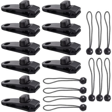 Zelt-Planen-Clip, 20 Stück Planen-Klemme, Zelt-Clips, robuste Planen-Clips, Planen-Clip Markisen, Krokodilmaul-Zelt-Clips für Zelte, Planen, Markisen, Wohnwagen (20 Stück)