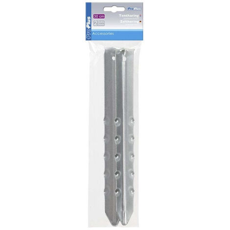 Zelthering 30cm metall gerippt 2 stuck im polybeutel