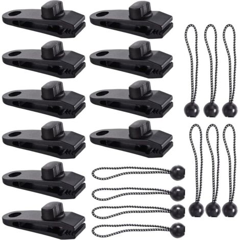 Zeltplanenclips, 20 Stück, Zeltclips, Hochleistungs-Planenclips, Planenclips für Markisen, Krokodilmaul-Zeltclips für Zelte, Planen, Markisen, Wohnwagen (20 Stück)