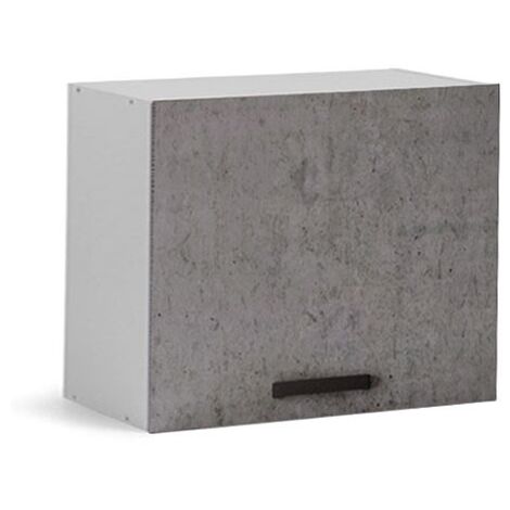 Zementgrauer Überbau-Oberschrank mit Küchentür Cm 60x32xh49