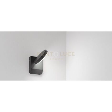 ZENDA APPLIQUE IP65 ANTRACITE 4000K 1326LM 20W ORIENTABILE D.16CM
