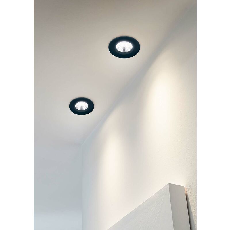 Zenia H2O Spot Encastrable Noir Ip65 d. 8,5Cm