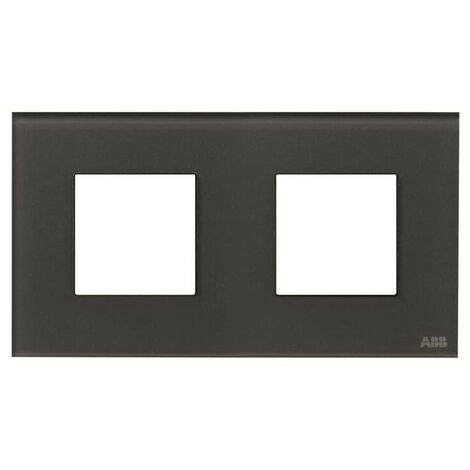 Zenit Plaque de Finition 2X2M Verre Graphite 2CLA227200N3802 ABB N2272CF