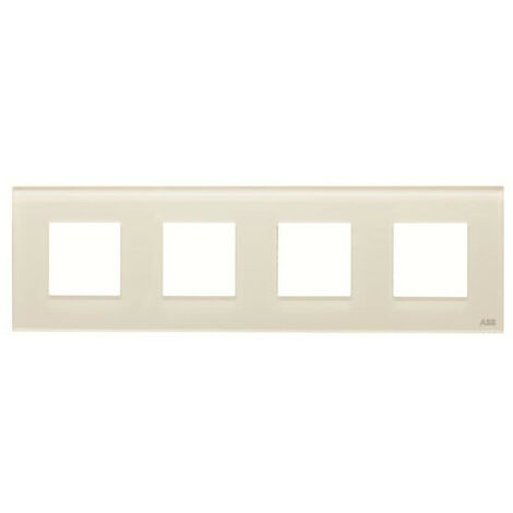Zenit Plaque de Finition 4X2 modules Verre Blanc 2CLA227400N3002 ABB N2274CB