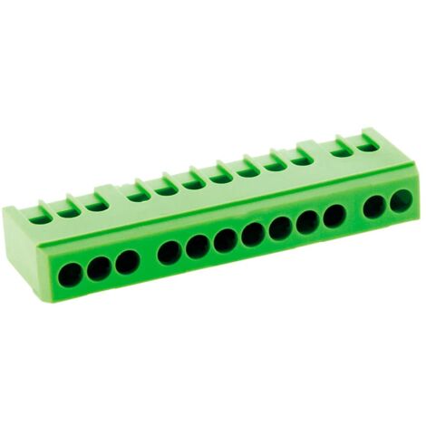 Zenitech 150020 Bornier di terra, Verde