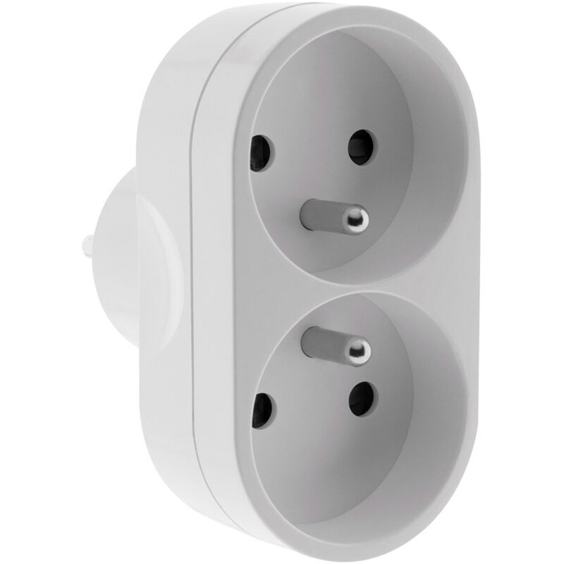 ZENITECH  Biplite fa&ccedil;ade 16A blanc