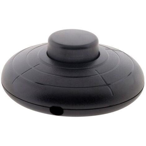 Zenitech – Interrupteur à pied noir pour luminaire – Installation facile – Compatible avec divers luminaires – Usage pratique et efficace