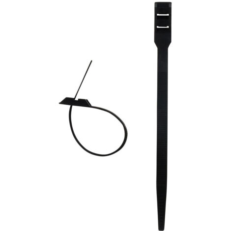 Zenitech – Lot de 100 colliers de câblage 6x175mm – Plastique noir résistant – Pour installations électriques sécurisées – Facilité d'utilisation