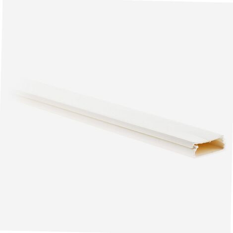 Zenitech – Moulure blanche RAL 9010 30x10mm L. 2m – Plastique pour installations électriques – Finition esthétique et discrète