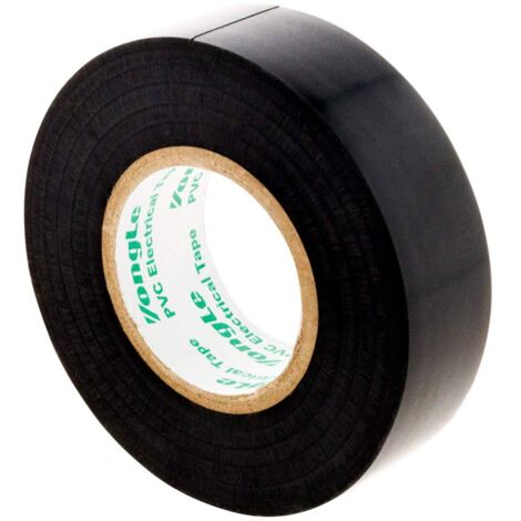 Zenitech - Nastro Adesivo Isolante Elettrico 19mm x 20m - PVC Spesso 0,15mm - Alta Qualità per Resistenza e Sicurezza - Nero - 20m