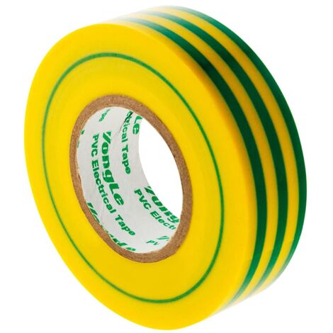 Zenitech - Rotolo adesivo 19 mm x 20 m, colore: verde/giallo