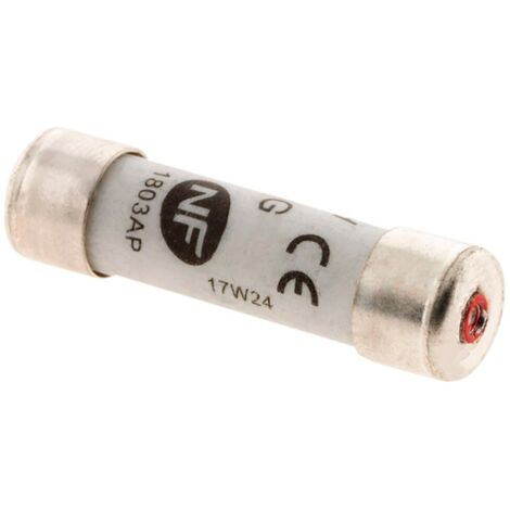 Zenitech - Set di 3 fusibili ceramici 8,5×31,5 - 20A con indicatore