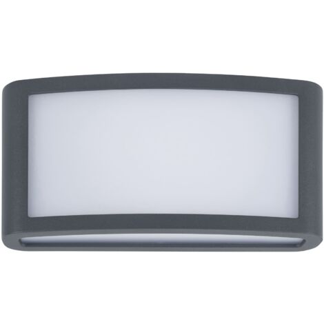 Zenitha schwarze Außenwandleuchte mit 3000K warmweißer LED